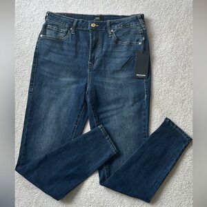 True Religion Halle high rise skinny Dark Blue Denim Jeans sz 31
